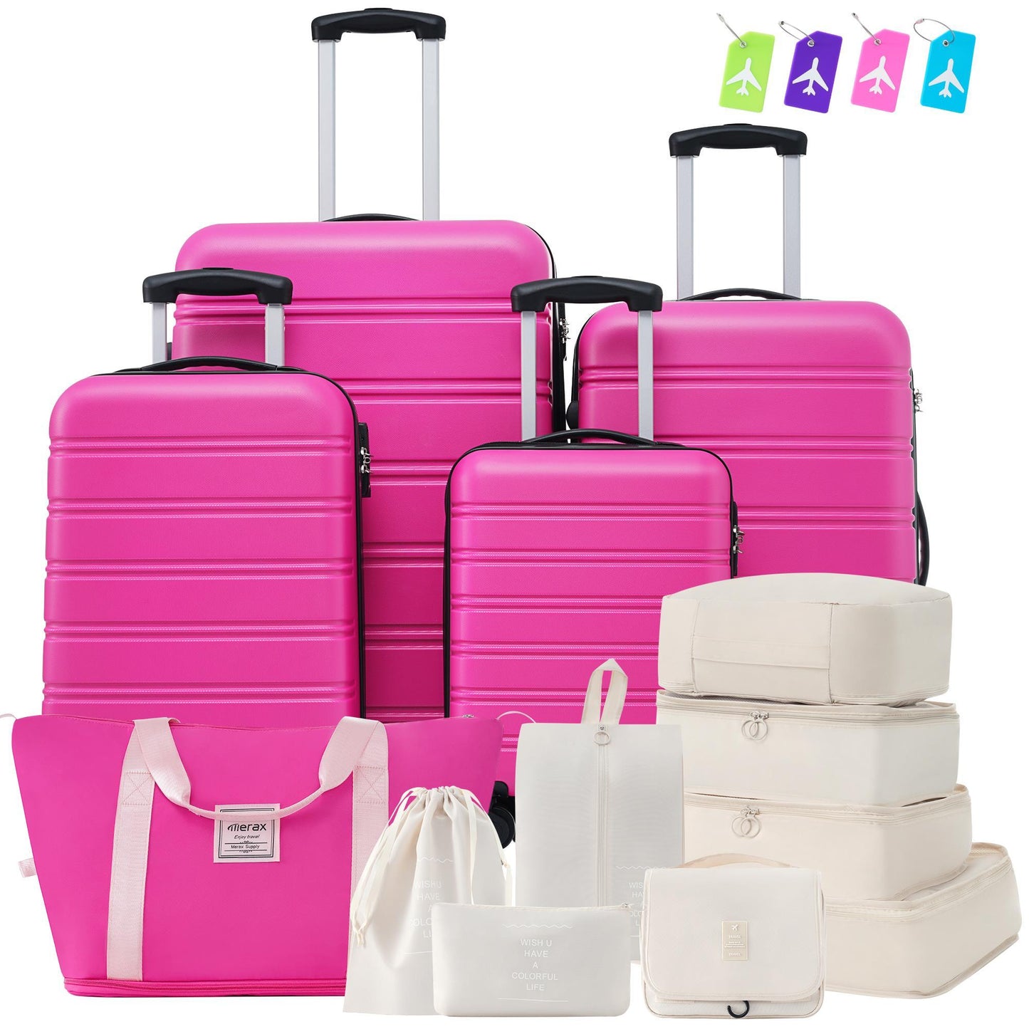 NEW Hardshell Suitcase Set Of 4 pc Luggage Case