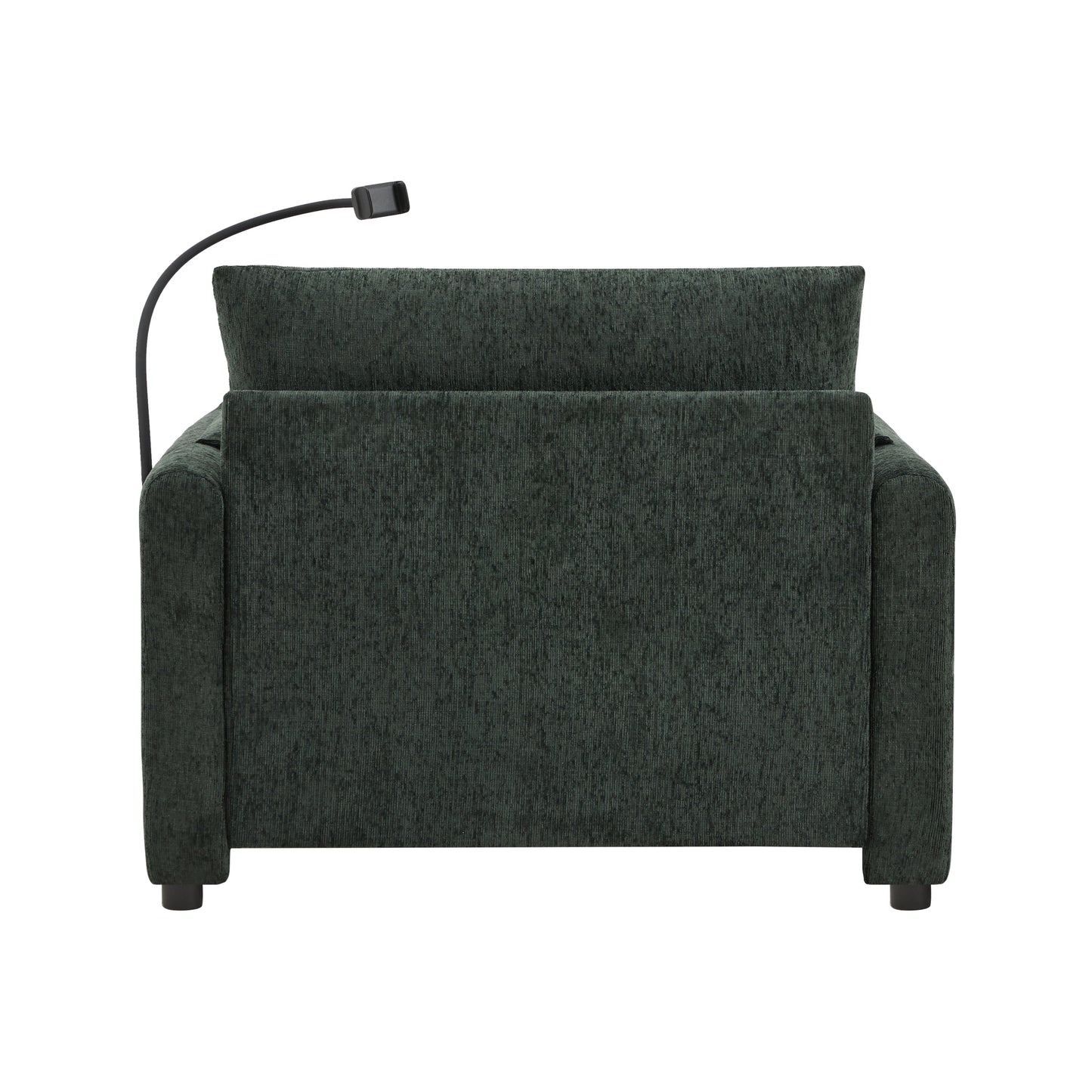 New Chenille Wide Seat Chaise Lounge