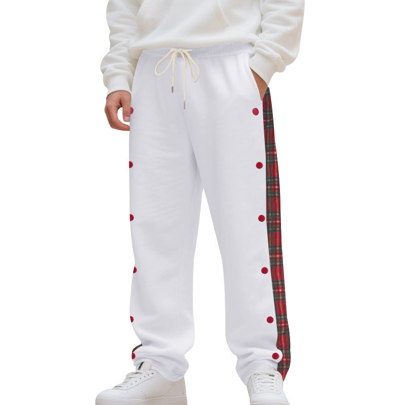 New Simple Stitching Casual Sports Breasted Sweatpants