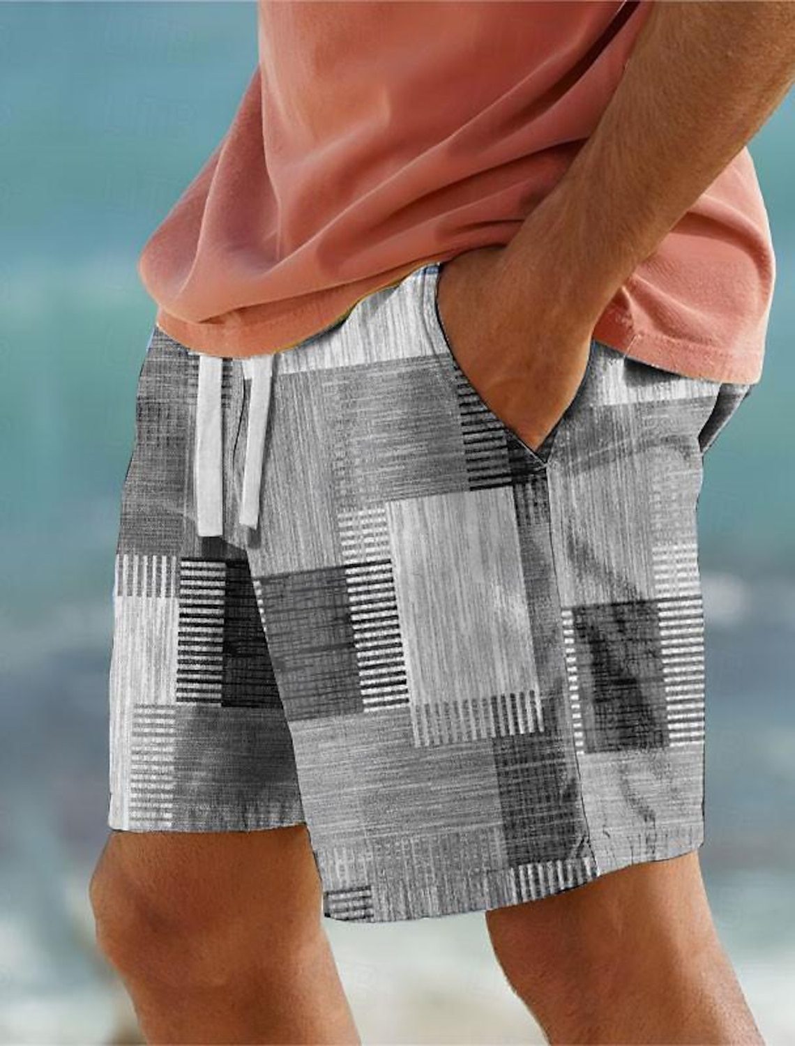NEW Trendy Digital Printing Youth Popularity Casual Men's Shorts