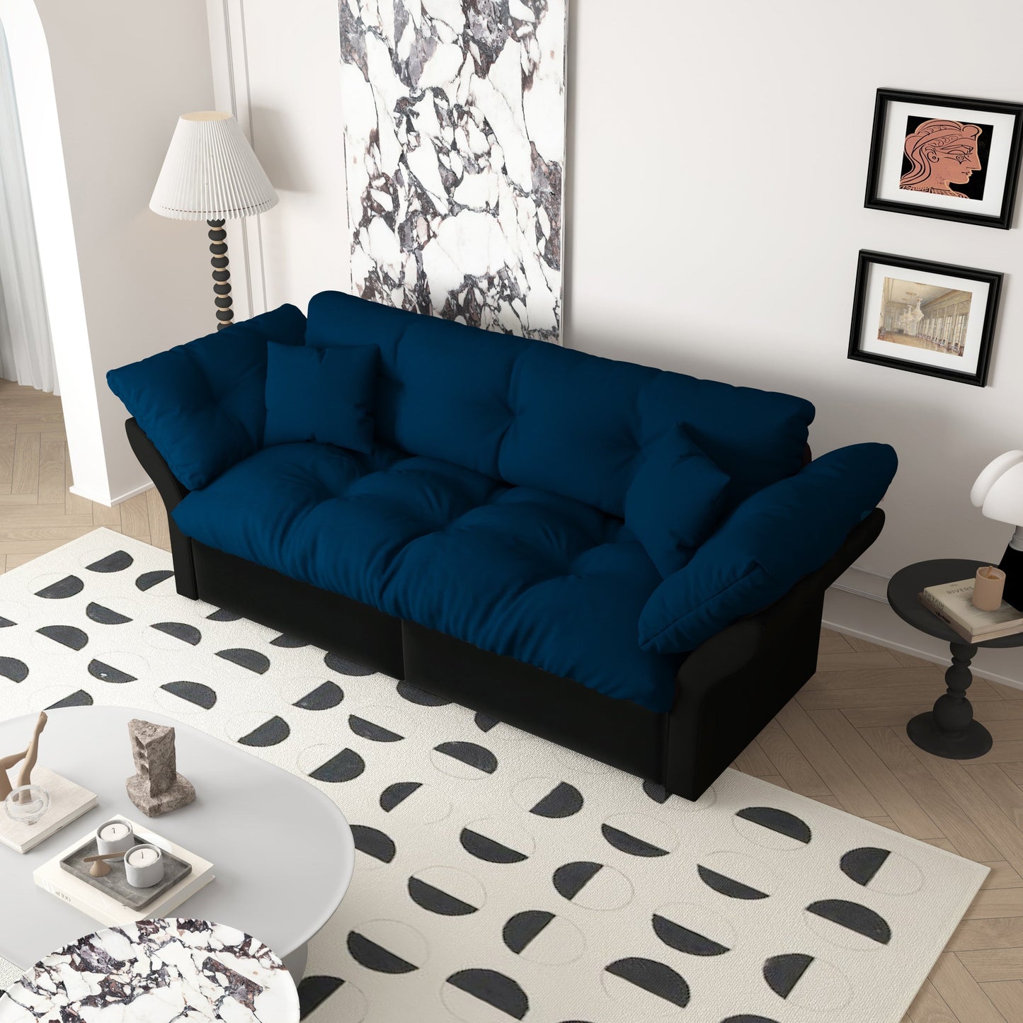 NEW Queen Pull Out Sofa Bed, 3-in-1 Convertible Sleeper