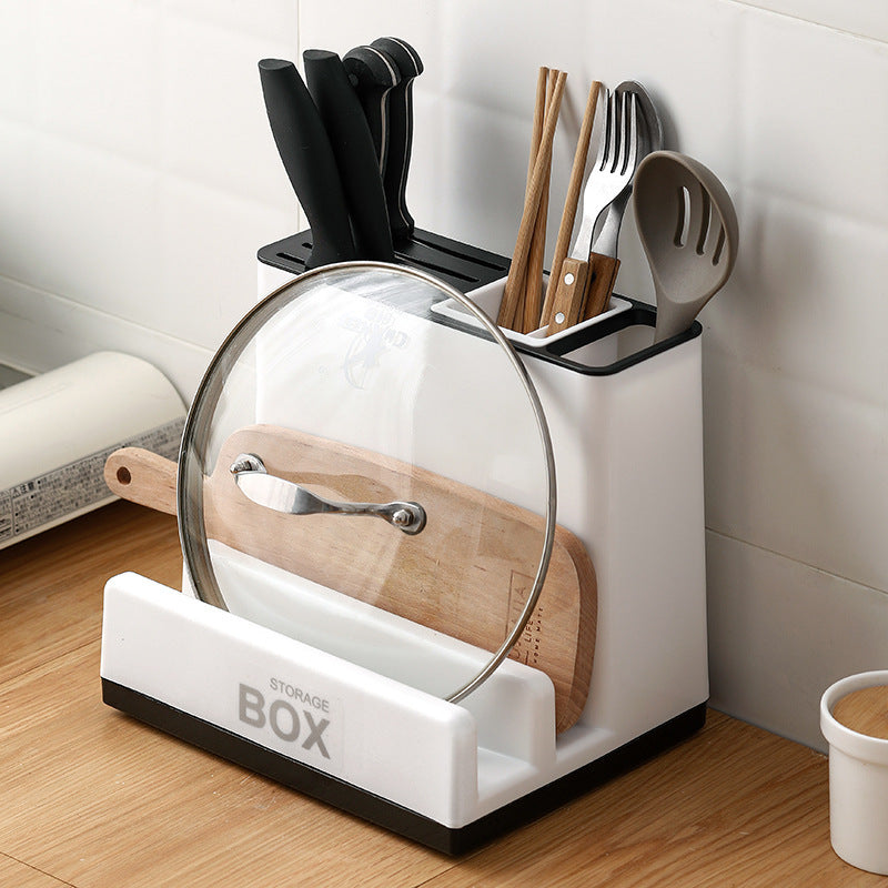New Tableware Storage Holders Kitchen Knife Plastic Storages Racks For Kitchen Convenience Cabinet Kitchen Gadgets