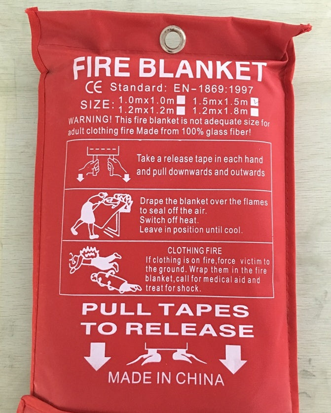 NEW Fiberglass Flame Retardant Emergency Survival Fire Shelter Safety Cover Fire Emergency Blanket
