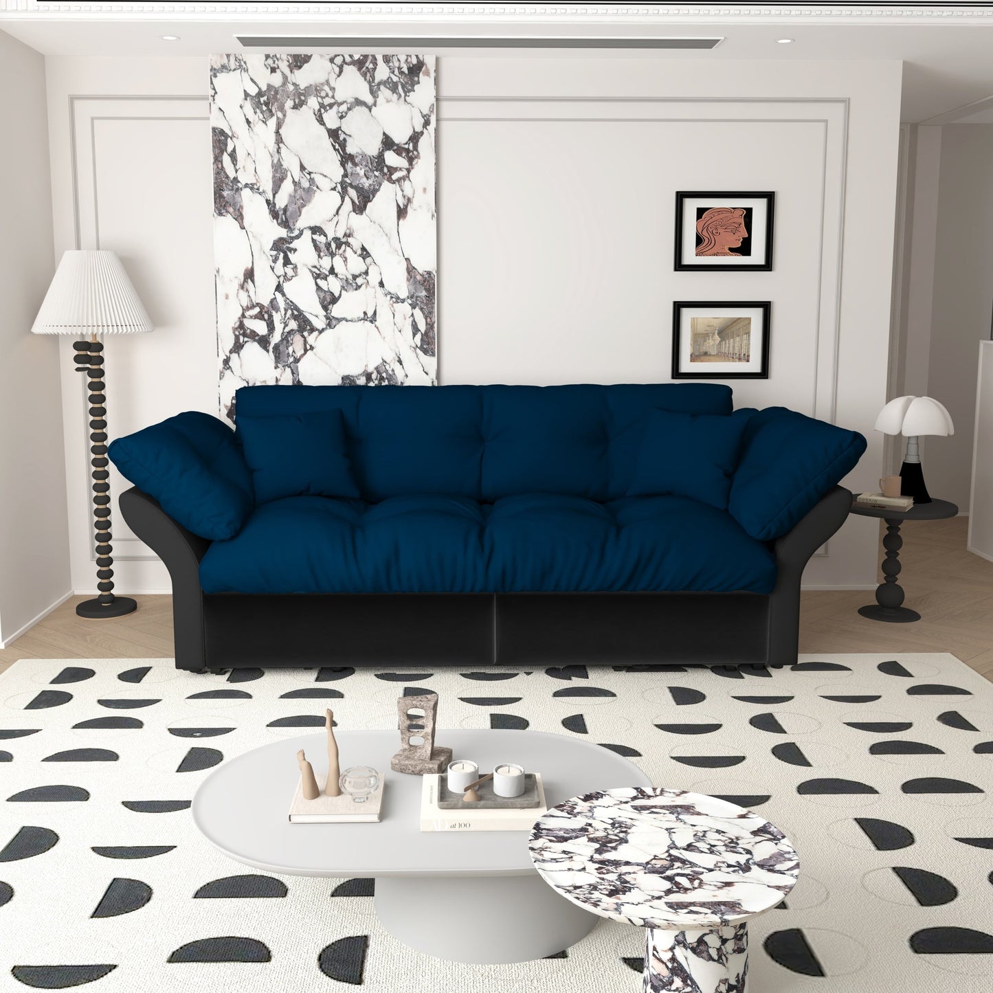 NEW Queen Pull Out Sofa Bed, 3-in-1 Convertible Sleeper