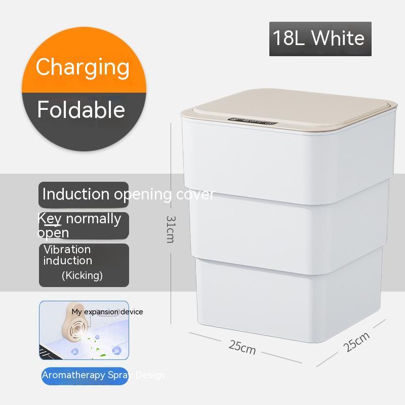 NEW Smart Trash Can With Lid Storage Box Induction Automatic Smart Sensor Dustbin Smart Trash Bin