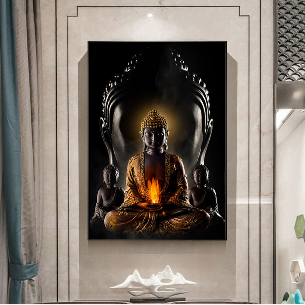 NEW God Buddha Wall Art Canvas Modern Buddha Canvas Art Paintings On The Wall Canvas Pictures Buddhism Posters Wall Decor