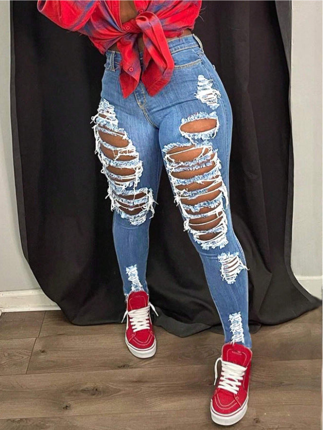 NEW Women's Beggar Denim Skinny Pants
