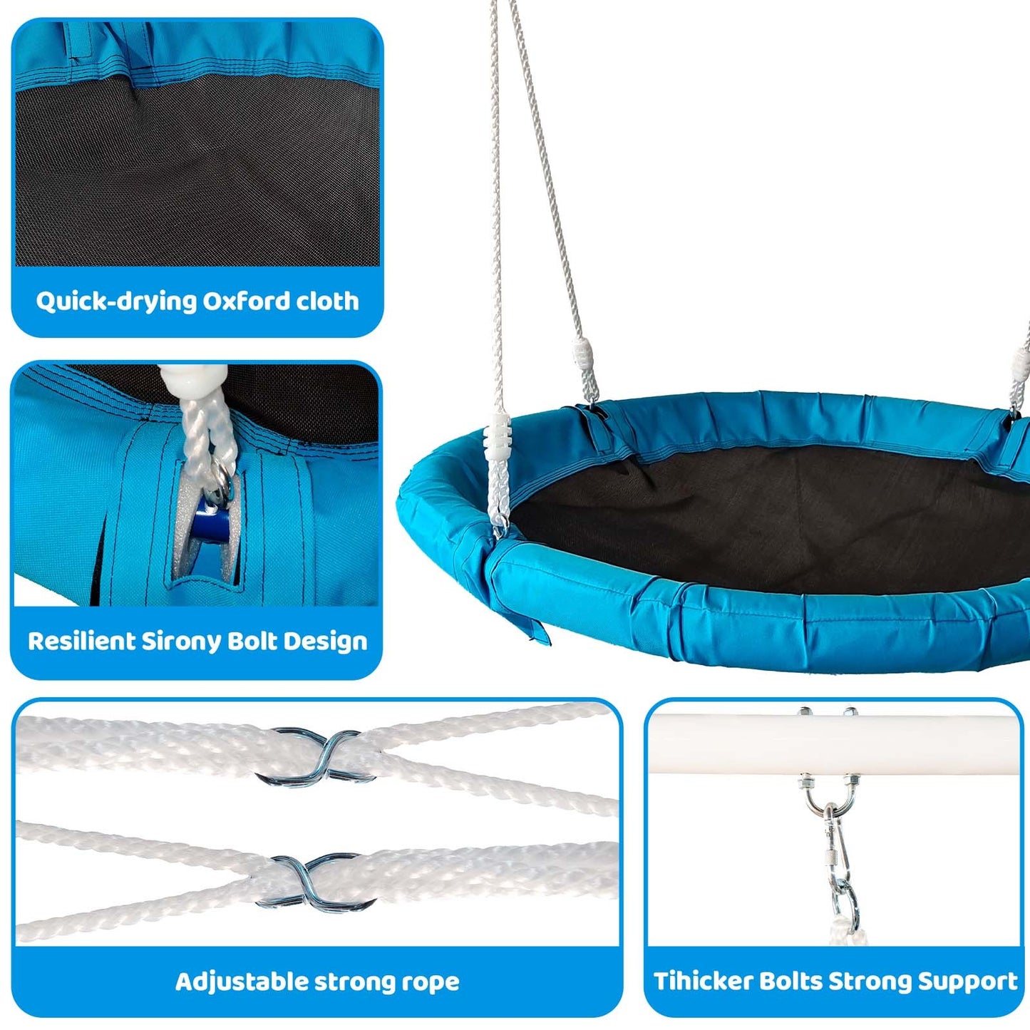 NEW Outdoor Kids Children Playground Metal Swing Set Outdoor Play Equipment