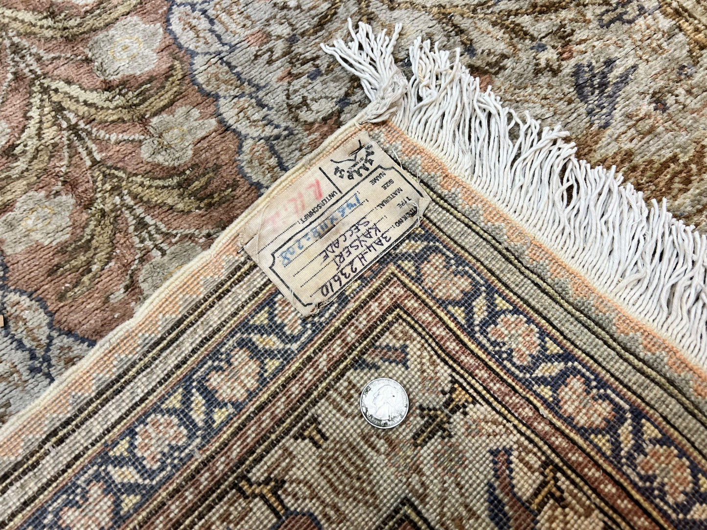 USED Turkish Kayseri Silk Rug 4x6, Tree of Life Pattern, Vintage Handmade Hand Knotted Carpet, Animal Pictorials, Birds