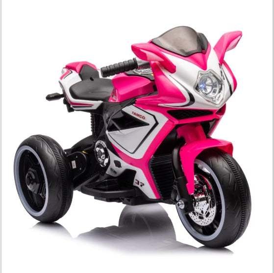 NEW Electric 3-4 yrs Boys Girls Kids Three Wheel Motorcycle With Foot Pedal Starter Riding Toy