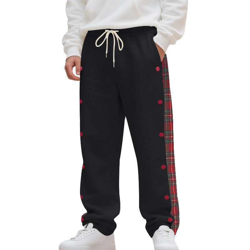 New Simple Stitching Casual Sports Breasted Sweatpants