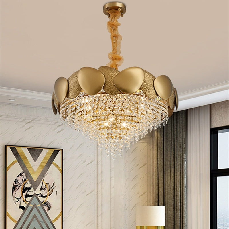 NEW Stainless Steel Living Room Ceiling Crystal Chandelier