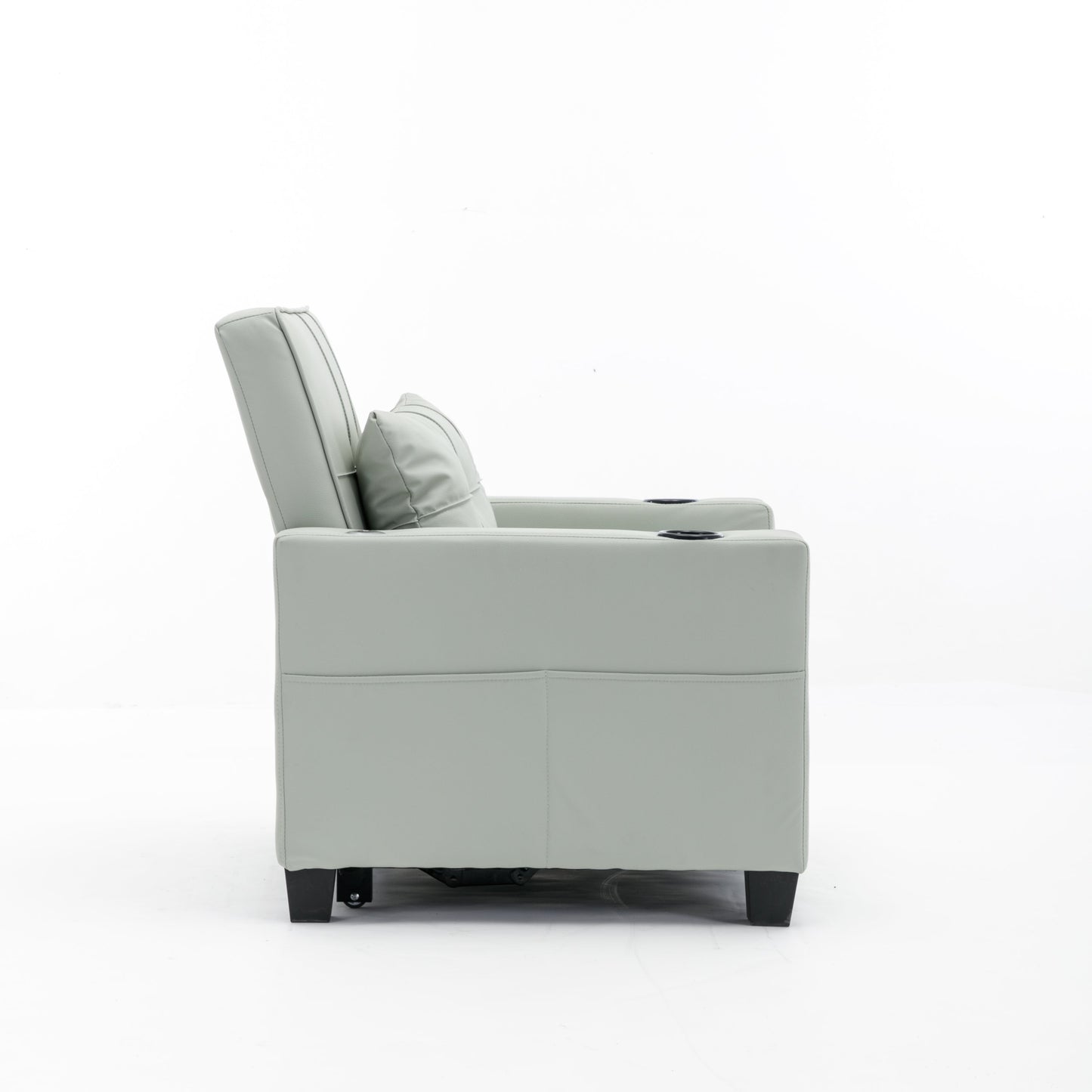New Green Leather Futon 3-in-1 Pull Out Sleeper Chair