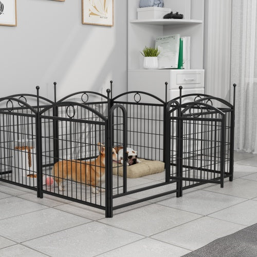 NEW Heavy Duty Indoor Outdoor 24in 8 Panel Metal Pet Dog Playpen Cage