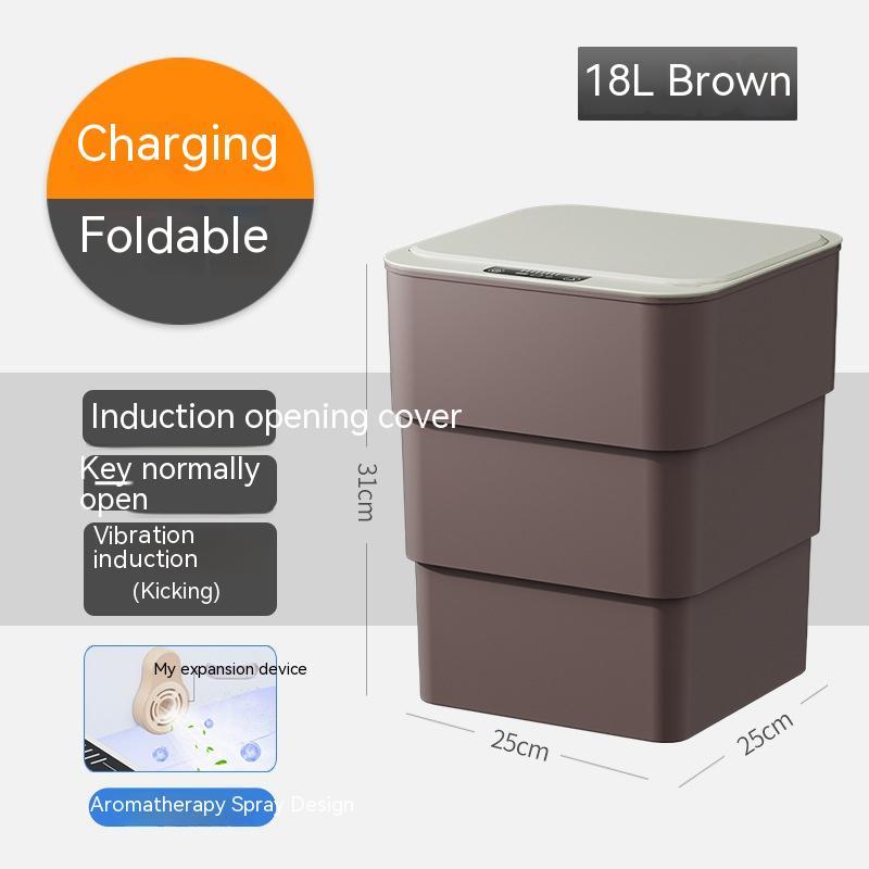 NEW Smart Trash Can With Lid Storage Box Induction Automatic Smart Sensor Dustbin Smart Trash Bin