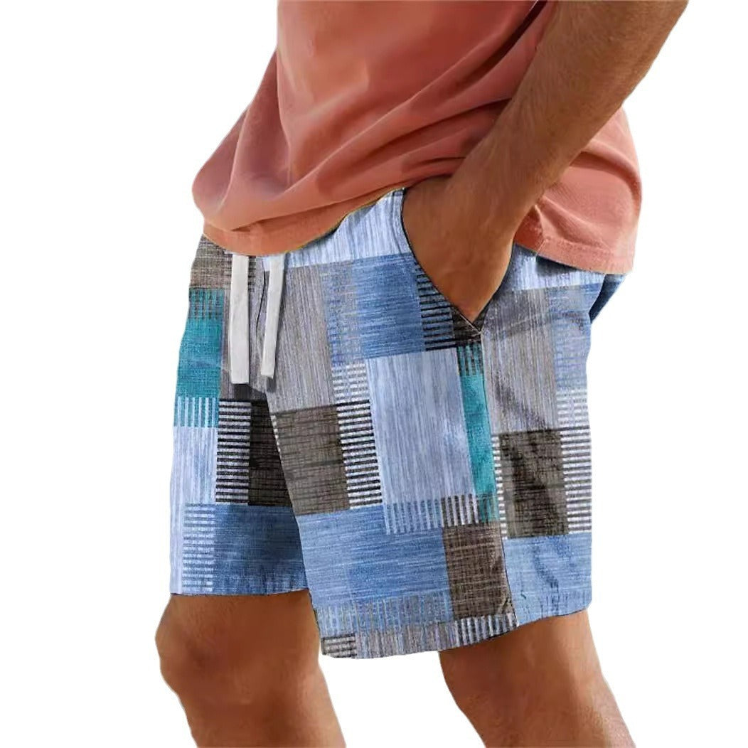 NEW Trendy Digital Printing Youth Popularity Casual Men's Shorts