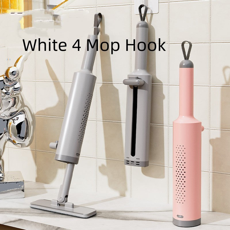 NEW Rotatable Self-Squeeze Mini Mop With Crevice Brush Hand Wash-Free Flat Squeeze Mop With 2 Reusable Microfiber Pads, Microfiber Mop For Wet Dry Use Self Wringing Flat Mop For Floor Cleaning