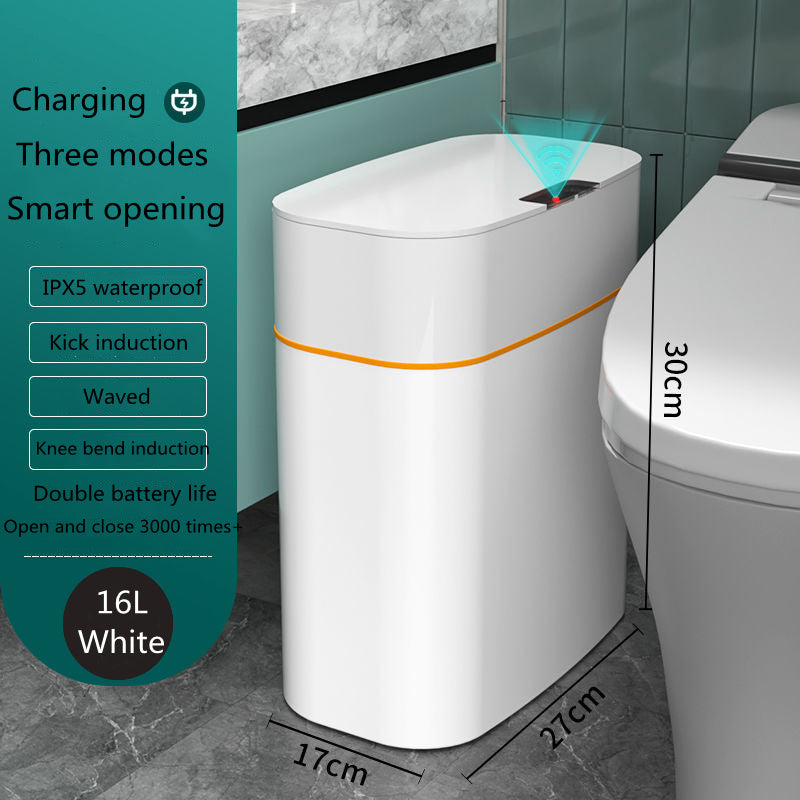 NEW Smart Trash Can With Lid Storage Box Induction Automatic Smart Sensor Dustbin Smart Trash Bin