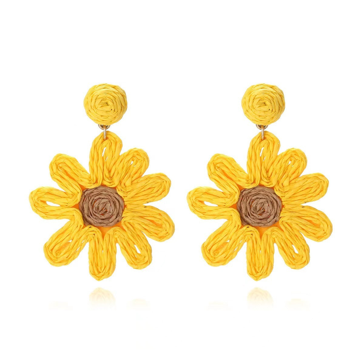 New High-grade Silver Pin Earrings Women's Bohemian Style Ornament
