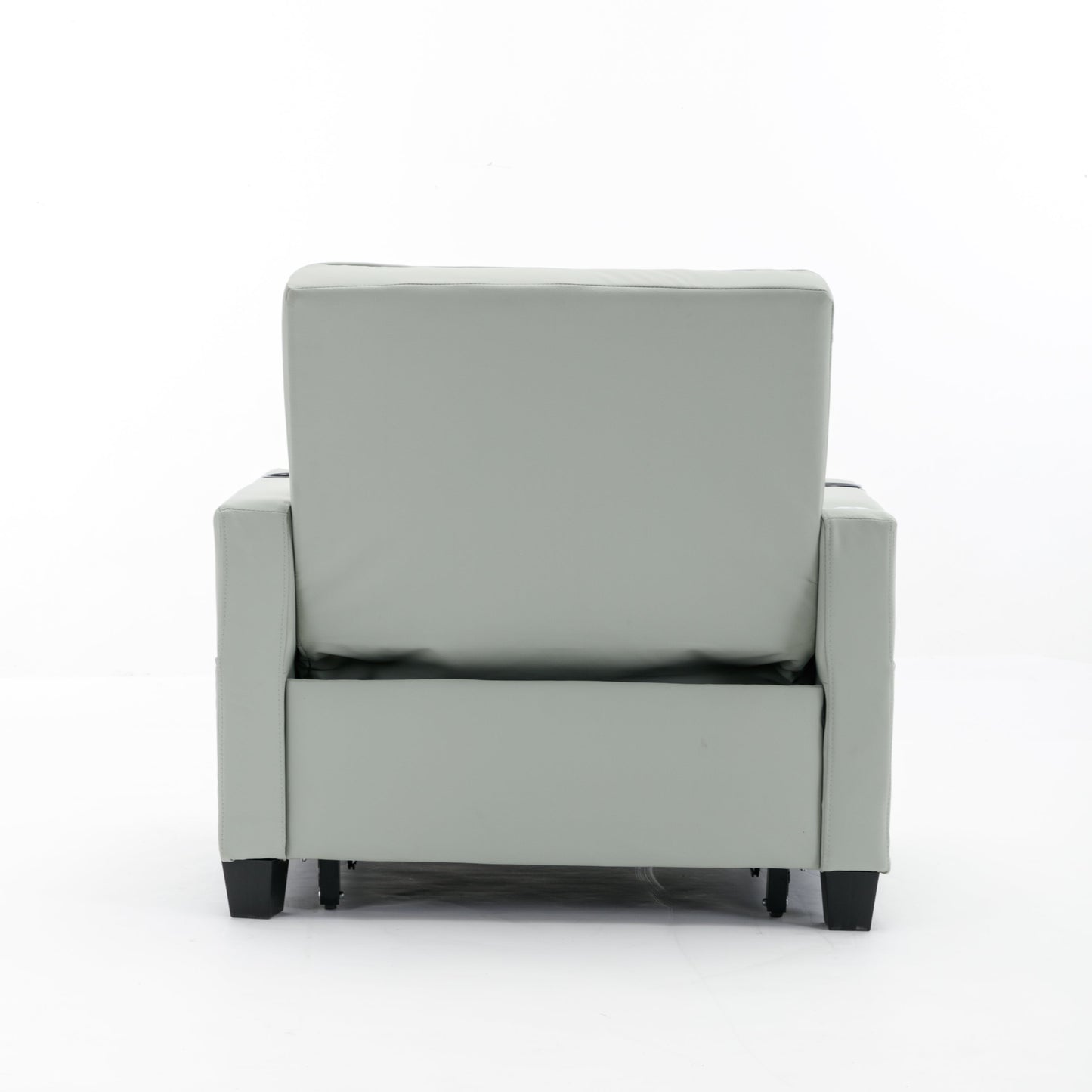 New Green Leather Futon 3-in-1 Pull Out Sleeper Chair