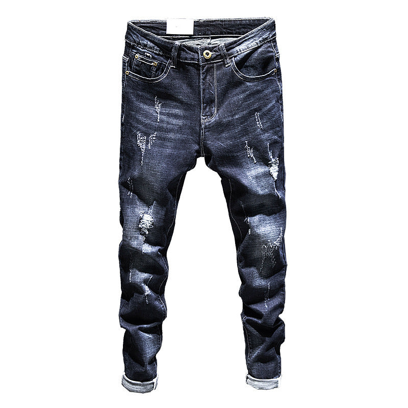 New Fashion Slim-fitting Simple Men's Clothing Skinny Pants