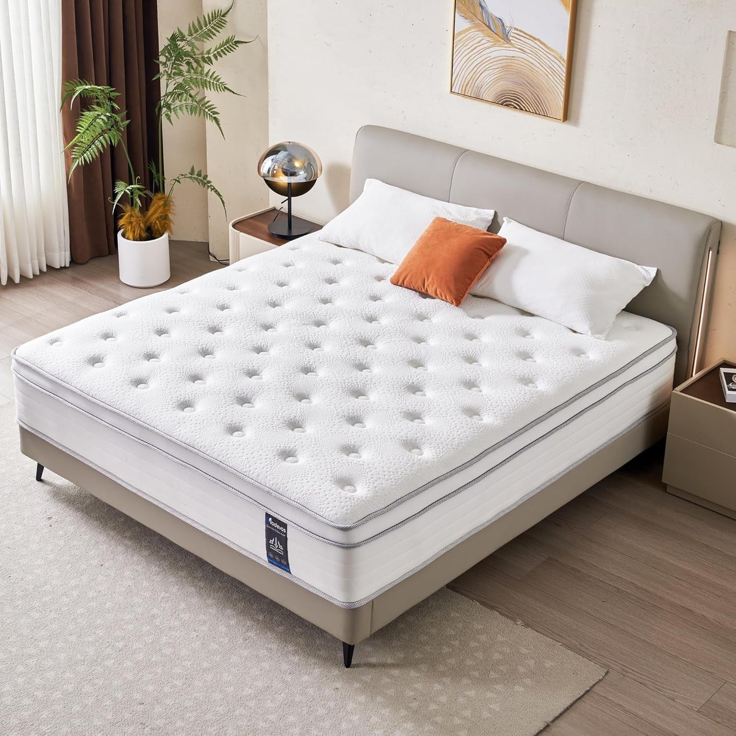 NEW Queen Twelve Inch Hybrid Memory Foam Mattress Boxed Premium