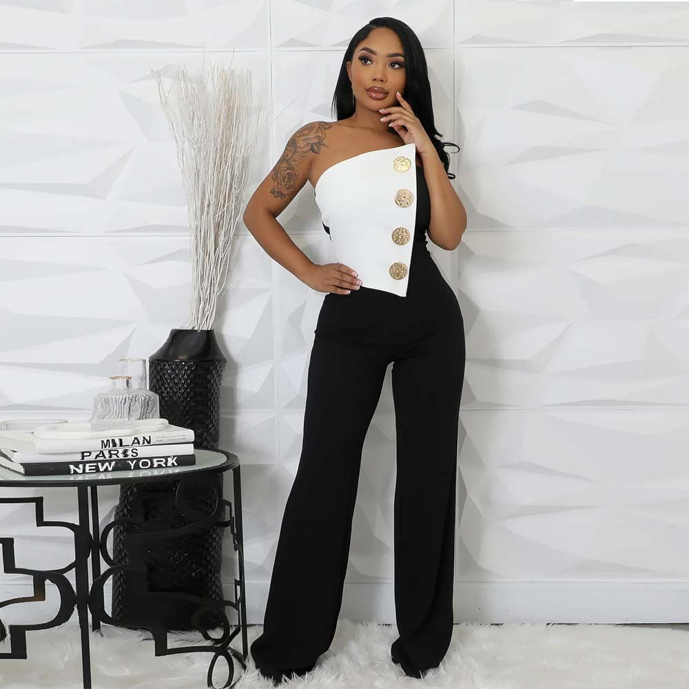 NEW Women's Button Jumpsuit Commute Style