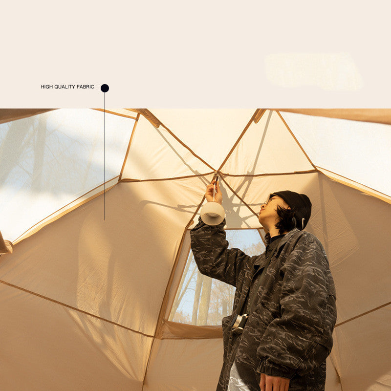 NEW Outdoor Thickened Polyester Fiber Rainproof Portable Folding Automatic Camping Tent