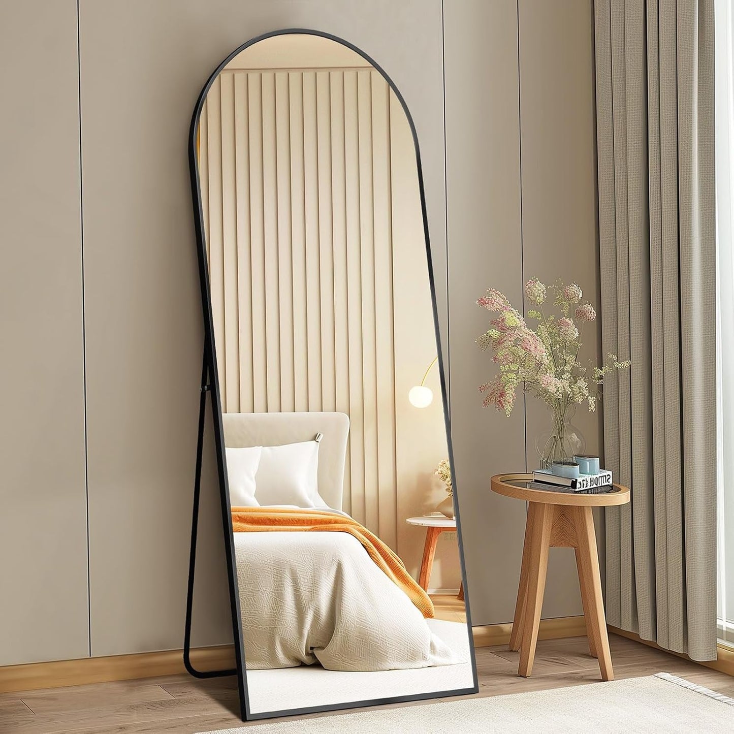 NEW Arched Floor Standing Full Length Mirror 64 By 21 Inches