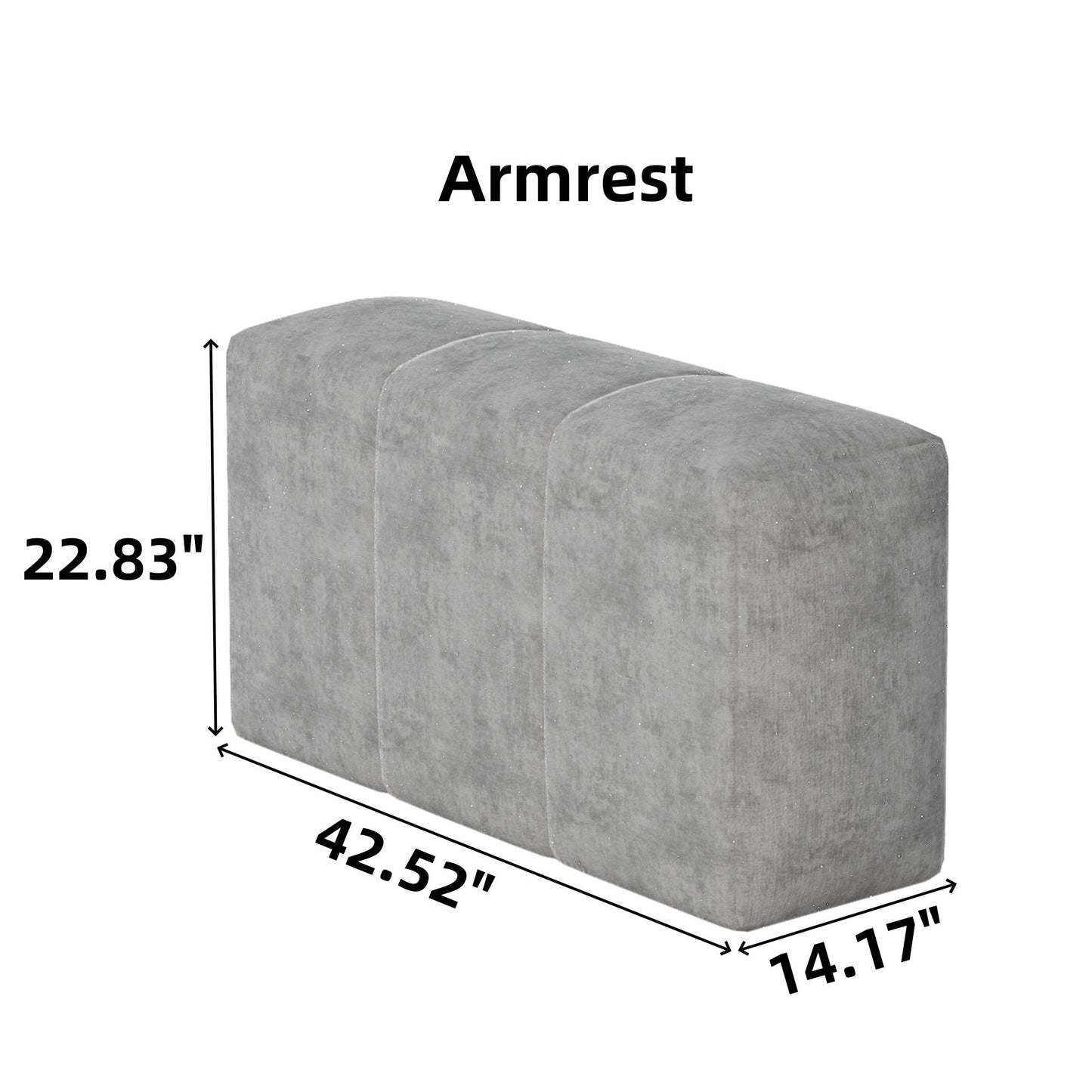 NEW Modern Oversized Modular Sectional Sofa with Ottoman, Seat, Chaise lounge and Armrest, Sparkling Chenille Fabric Soft Cushion Sofa with 4 Pillows,4 PCS DIY Combination Tufted Sofa,No Assembly Required