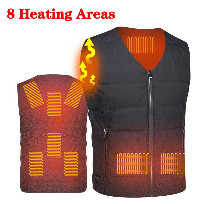 NEW Intelligent Three-speed Temperature Control Electric Heating Vest Keeps The Whole Body Warm