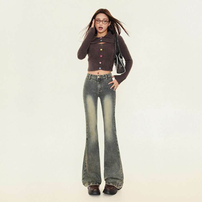 New Slimming Elastic Slightly Denim Pants