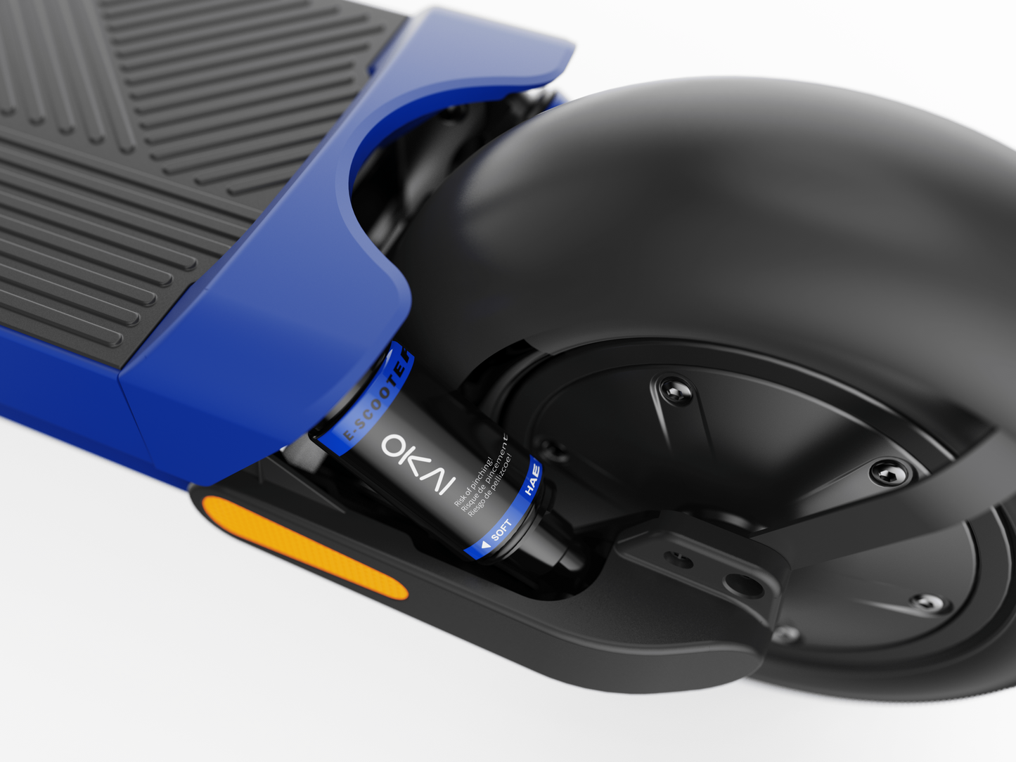 NEW Dual-Suspension BLUE Electric Scooter 43.5 Miles Max Operating Range & 24 mph Max Speed