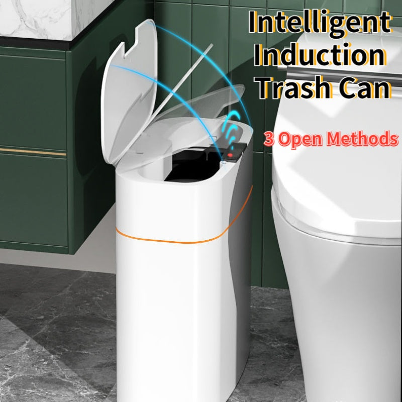 NEW Smart Trash Can With Lid Storage Box Induction Automatic Smart Sensor Dustbin Smart Trash Bin