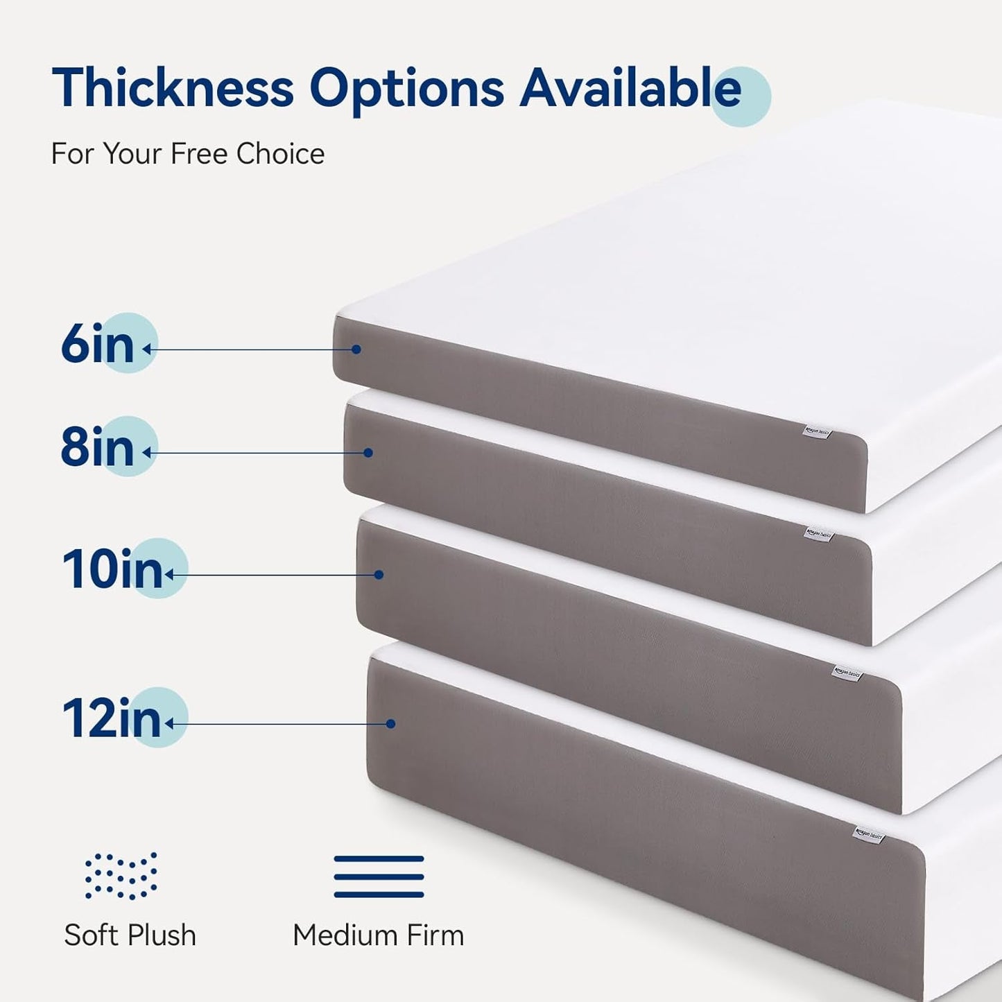 NEW Memory Foam Mattress 12Inch Ultra Soft White Comfort