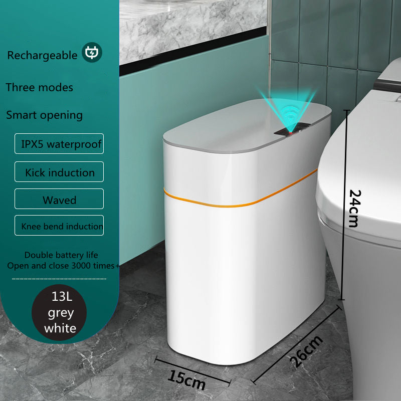 NEW Smart Trash Can With Lid Storage Box Induction Automatic Smart Sensor Dustbin Smart Trash Bin