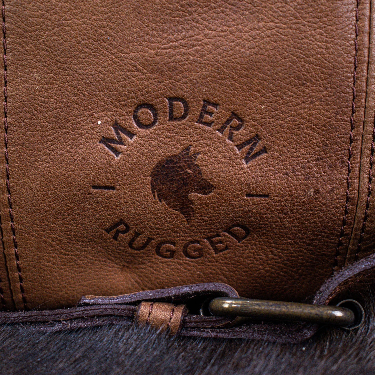 NEW Leather Hide Laptop Bag- Soft Textured Tan (Buckles)