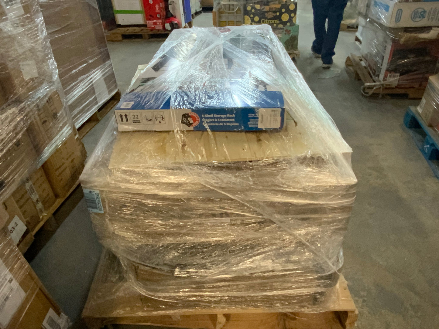 Buy the Pallet #9 Costco Customer Return Shelving Storage Rack Pallet