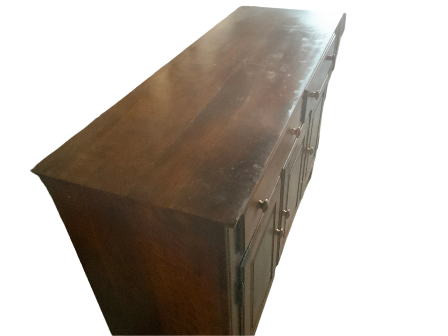 Vintage Nichols and Stone Two Drawer Three Door Cherry Sideboard Buffet