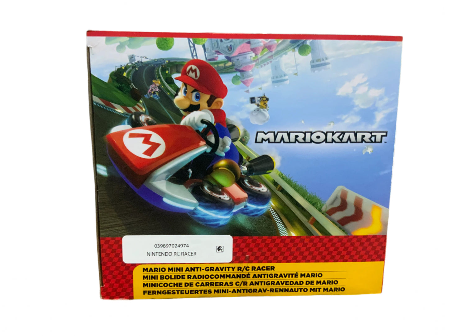 NEW Super Mario Spin Out Mariokart Mario Racer Vehicle with 360 Spins, Wind Up and Go! Includes One 2.5” Mario Action Figure
