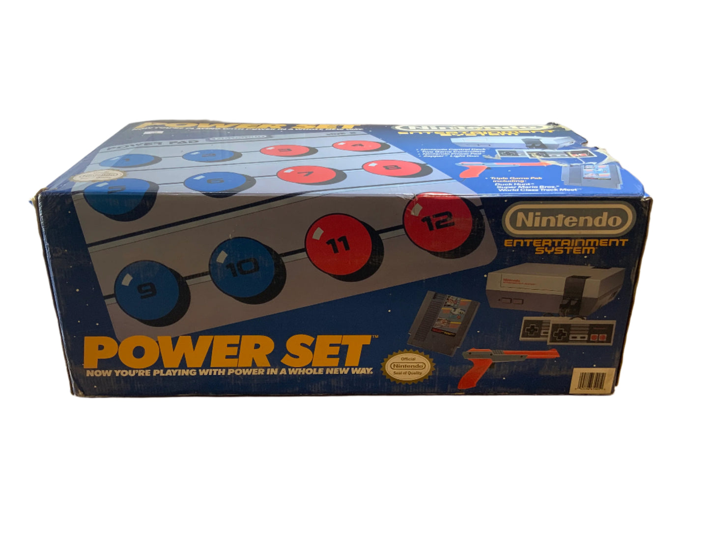 Nintendo NES Console Power Set w/ Power Pad in Box and Triple Game Pak