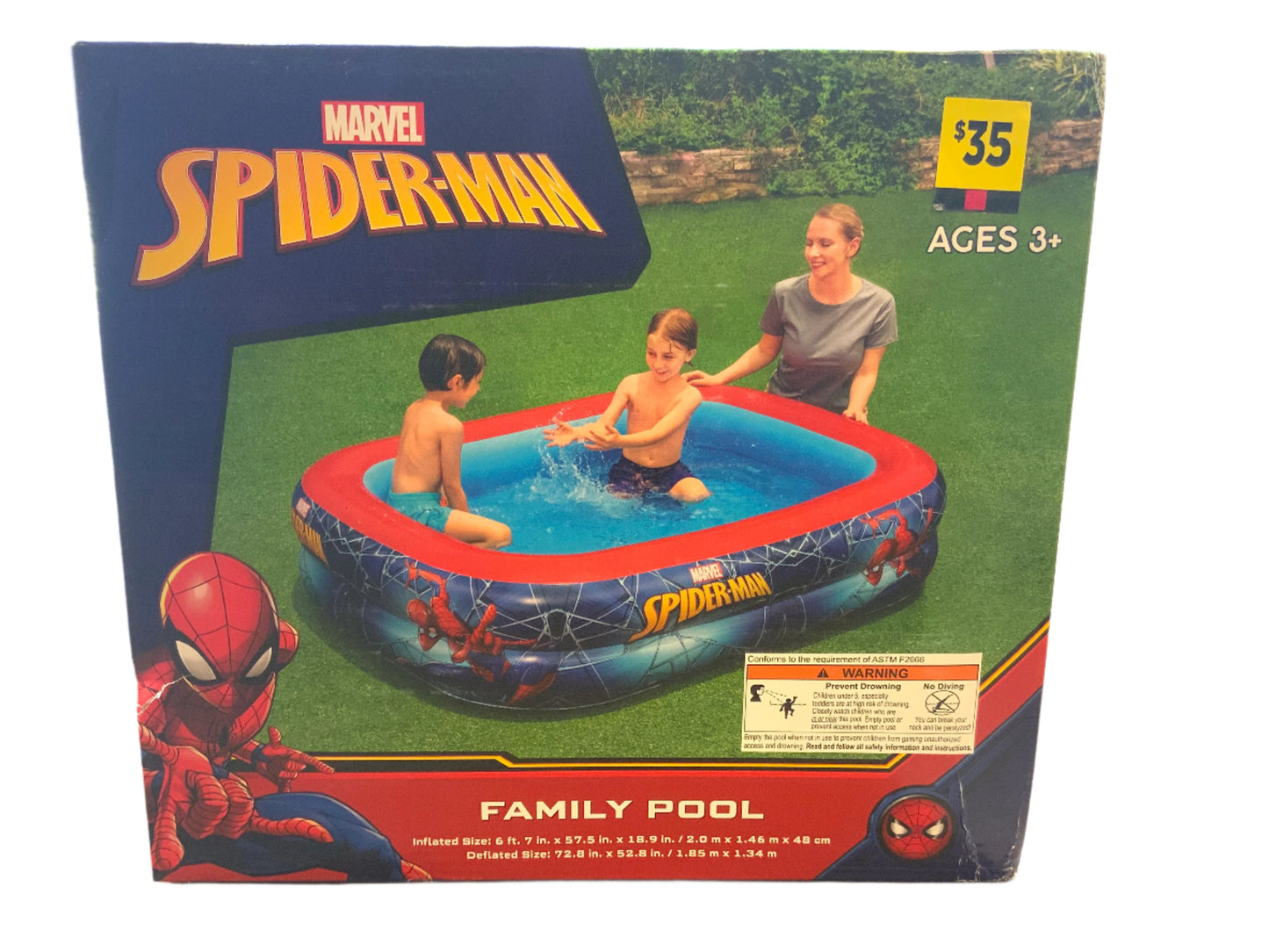 NEW Bestway Marvel Spider-Man Family Pool