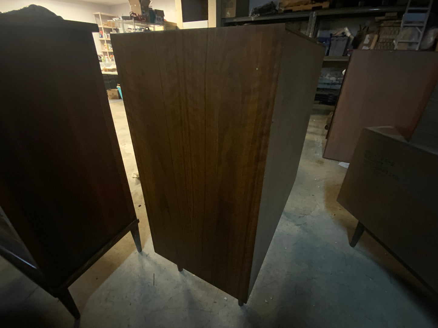 Drexel MCM Mid Century Modern Eight Drawer Two Door Walnut Gentleman’s Chest of Drawers