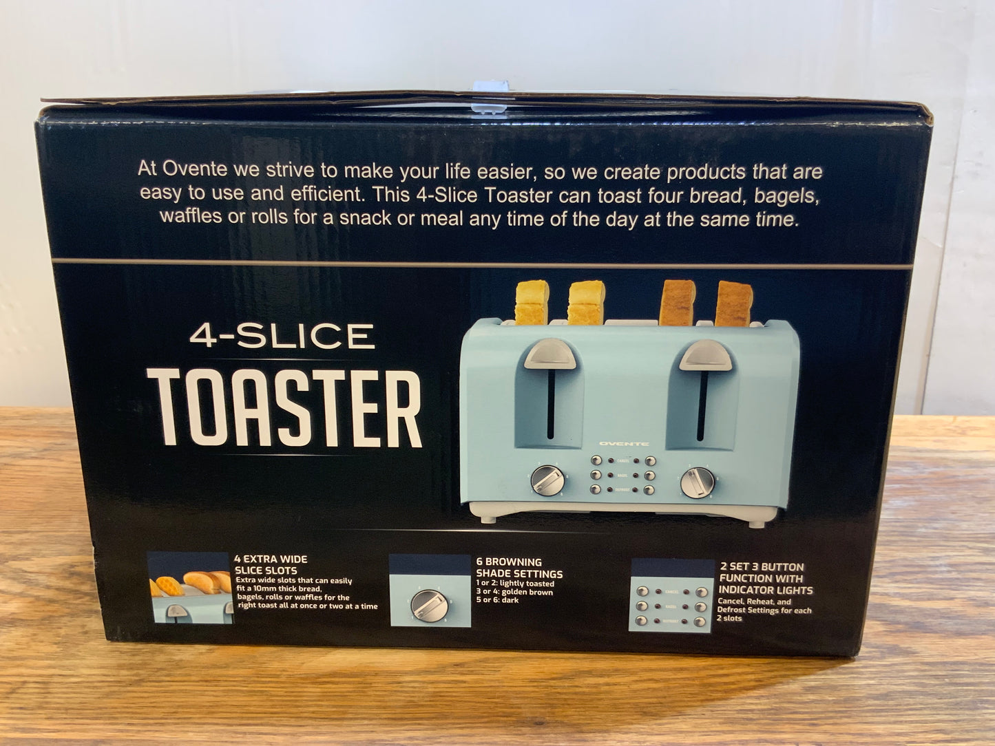 New Ovente 4 Slice Toaster