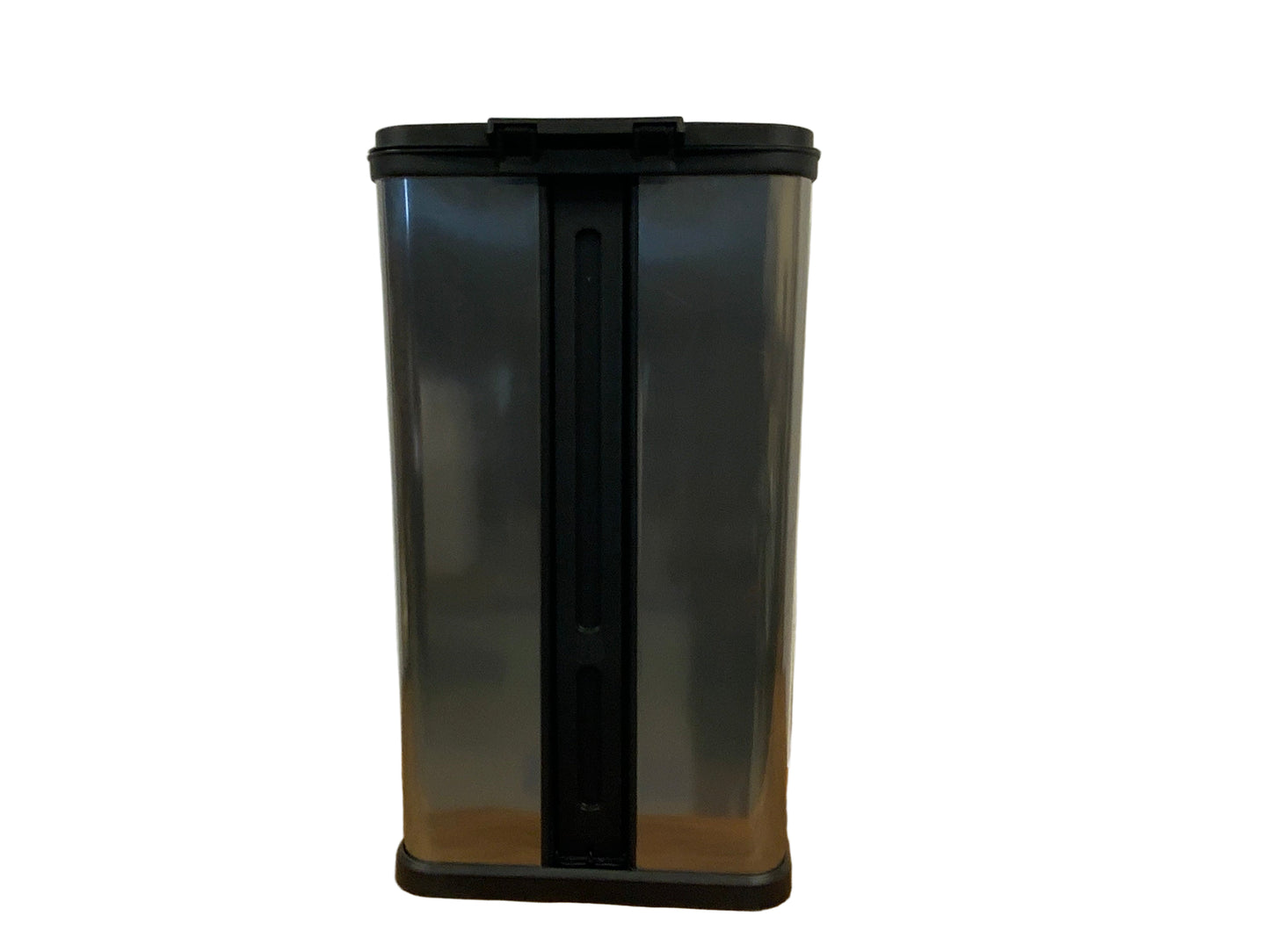 New Mainstays Kitchen Trash Can, 13 Gallon, Plastic Rectangular Step Garbage Bin, Silver