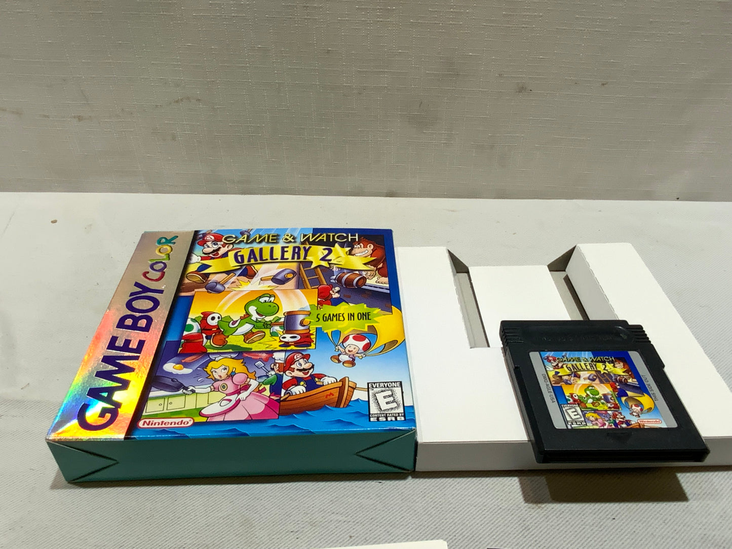 USED Open Box Mint Nintendo Game Boy Color Gallery 2 Multi 5 Games in One Video Game