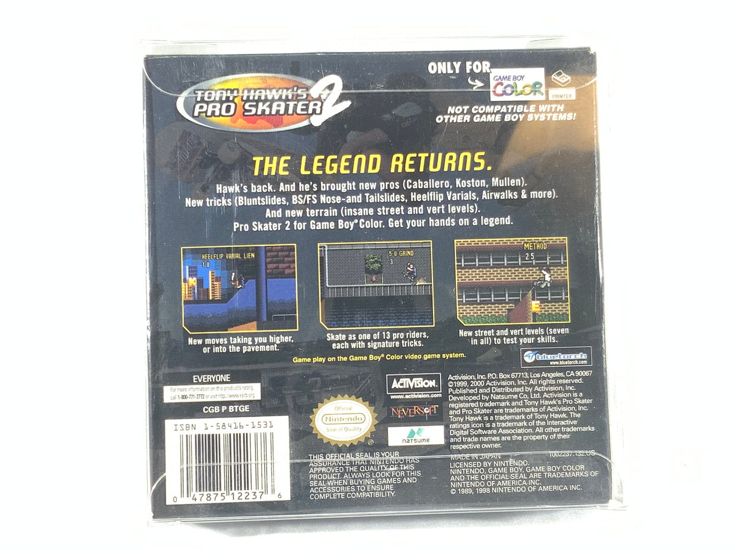 NEW Game Boy Color Tony Hawks Pro Skater 2 Video Game