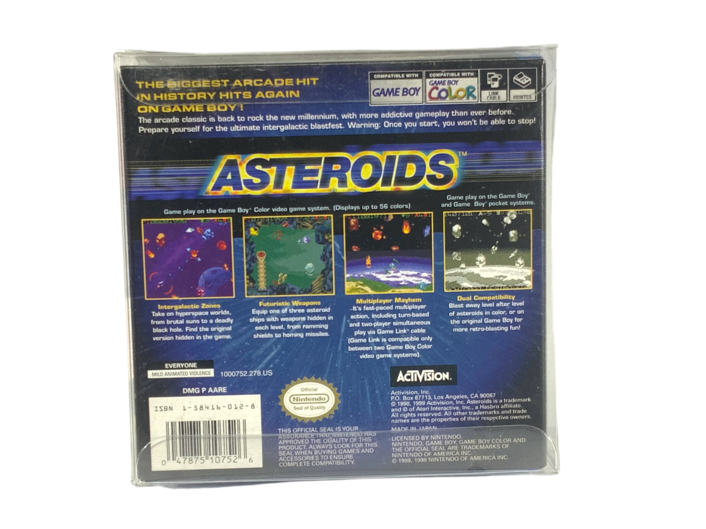 NEW Game Boy Color ASTEROIDS Video Game