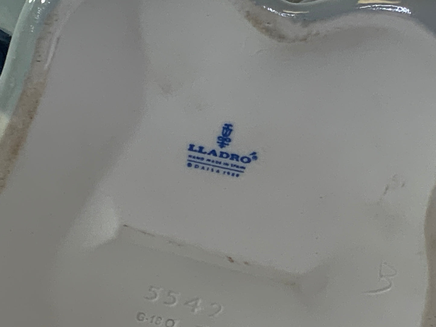 USED Lladro #5542 Melancholy Clown Head Bust Figurine