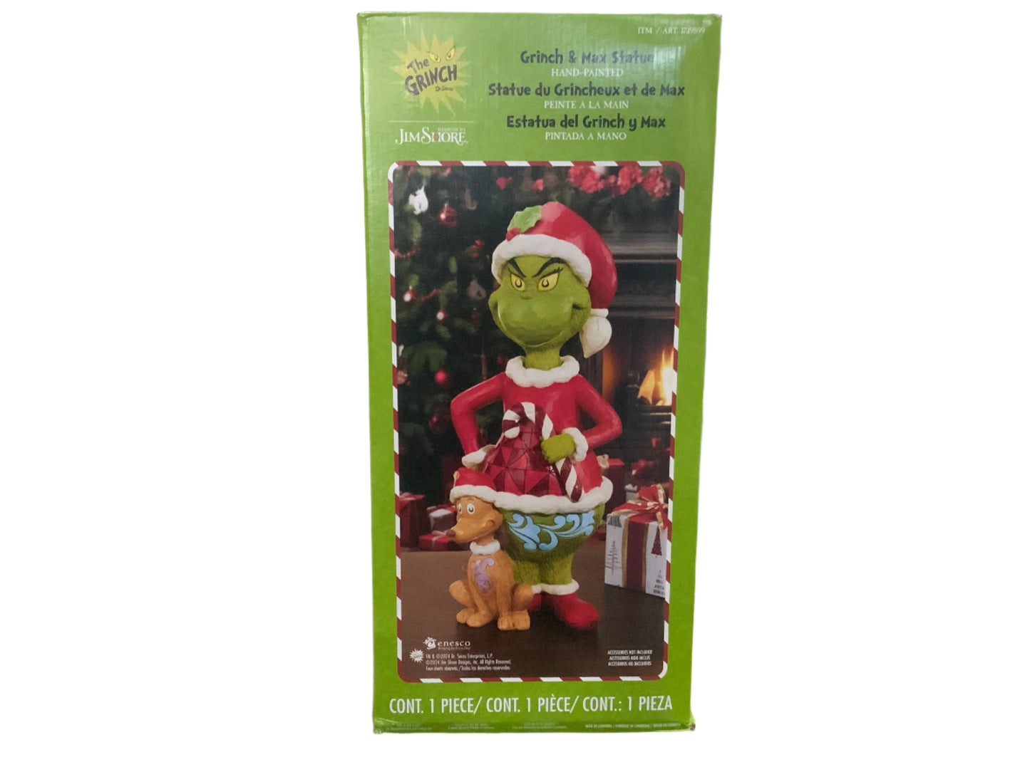 NEW The Grinch Christmas Statue Ornament Dr Seuss.